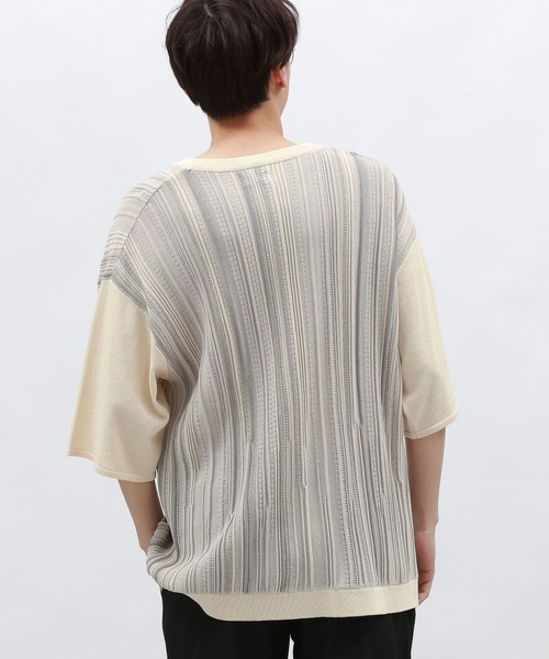 LAKOLE(ラコレ)の「3DニットTシャツ / 127459(ニット/セーター・メンズ・ブラック/グリーン/サンドグレー・MEDIUM/LARGE)」の13枚目の写真