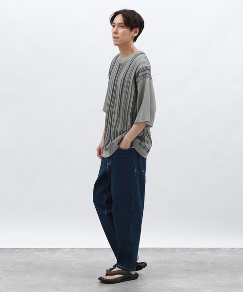 LAKOLE(ラコレ)の「3DニットTシャツ / 127459(ニット/セーター・メンズ・ブラック/グリーン/サンドグレー・MEDIUM/LARGE)」の4枚目の写真