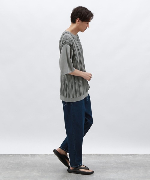 LAKOLE(ラコレ)の「3DニットTシャツ / 127459(ニット/セーター・メンズ・ブラック/グリーン/サンドグレー・MEDIUM/LARGE)」の5枚目の写真