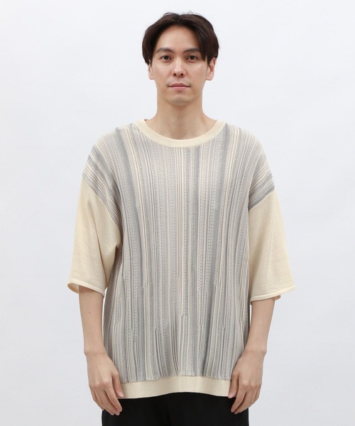 LAKOLE(ラコレ)の「3DニットTシャツ / 127459(ニット/セーター・メンズ・ブラック/グリーン/サンドグレー・MEDIUM/LARGE)」の19枚目の写真