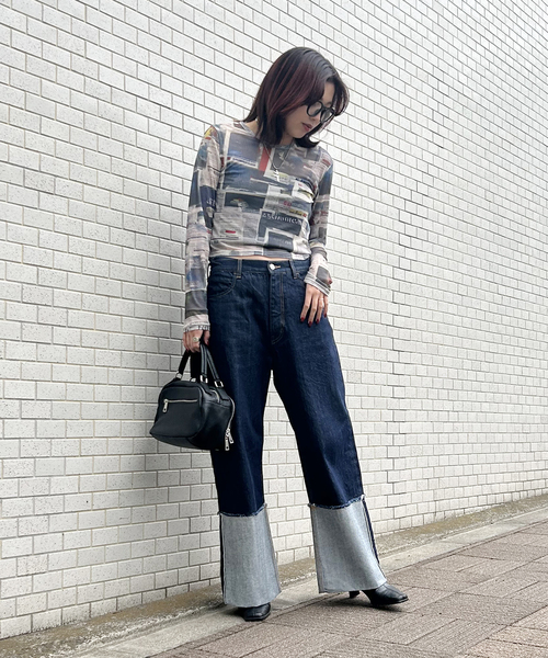 Oriens JOURNAL STANDARD(オリエンス ジャーナルスタンダード)の「《追加》プリントシアープルオーバー(Tシャツ/カットソー・レディース・ベージュ系その他・FREE)」の15枚目の写真