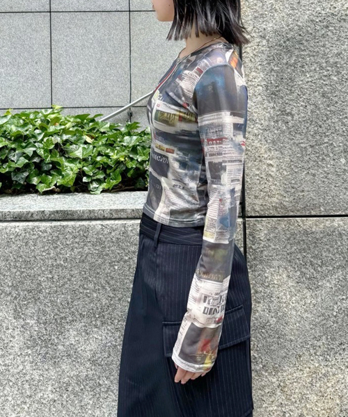 Oriens JOURNAL STANDARD(オリエンス ジャーナルスタンダード)の「《追加》プリントシアープルオーバー(Tシャツ/カットソー・レディース・ベージュ系その他・FREE)」の19枚目の写真