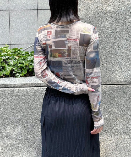 Oriens JOURNAL STANDARD(オリエンス ジャーナルスタンダード)の「《追加》プリントシアープルオーバー(Tシャツ/カットソー・レディース・ベージュ系その他・FREE)」の20枚目の写真