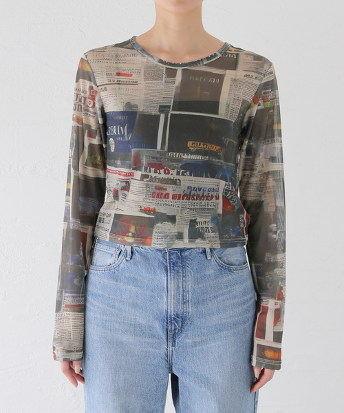 Oriens JOURNAL STANDARD(オリエンス ジャーナルスタンダード)の「《追加》プリントシアープルオーバー(Tシャツ/カットソー・レディース・ベージュ系その他・FREE)」の3枚目の写真