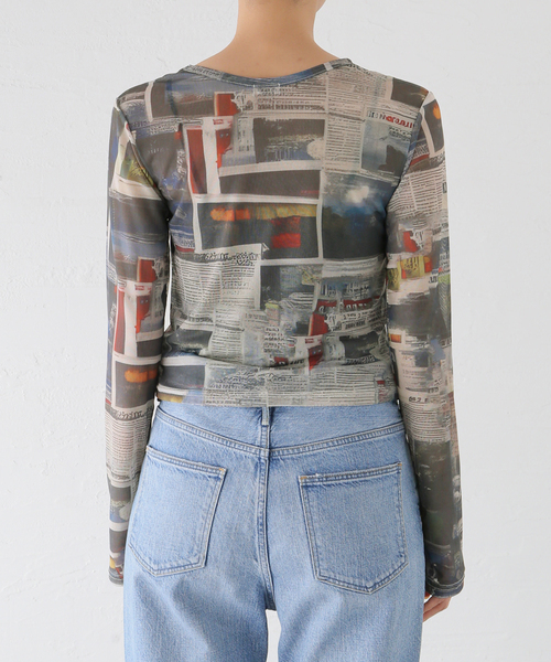 Oriens JOURNAL STANDARD(オリエンス ジャーナルスタンダード)の「《追加》プリントシアープルオーバー(Tシャツ/カットソー・レディース・ベージュ系その他・FREE)」の5枚目の写真