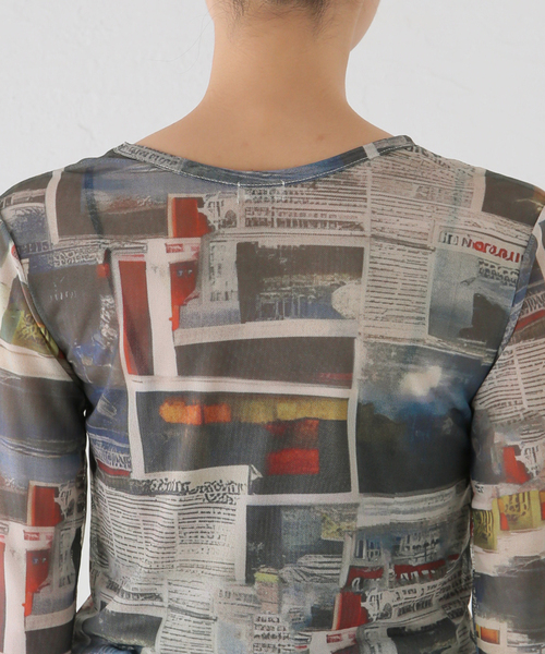 Oriens JOURNAL STANDARD(オリエンス ジャーナルスタンダード)の「《追加》プリントシアープルオーバー(Tシャツ/カットソー・レディース・ベージュ系その他・FREE)」の7枚目の写真