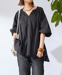 un dix cors | 《ZOZO先行販売》ギャザーブラウス(シャツ/ブラウス)