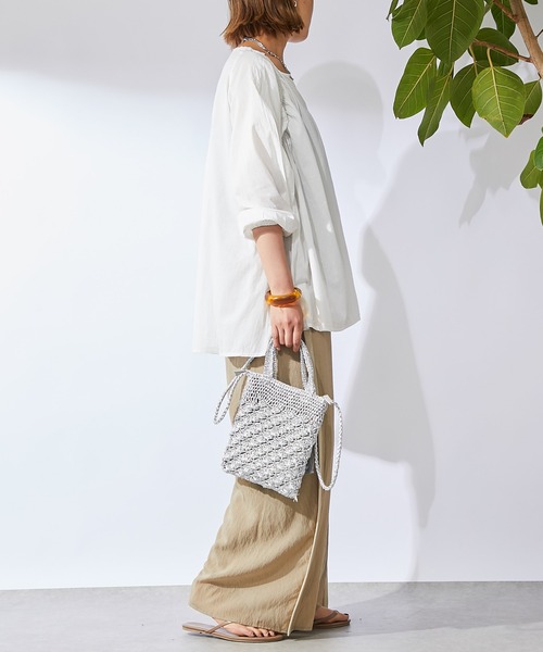 un dix cors（アンディコール）の「ギャザーブラウス（シャツ/ブラウス・レディース・オフホワイト/ブラック/ミント・FREE）」の10枚目の写真