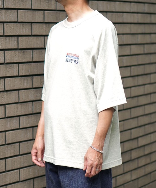 BROOKLYN OVERALL（ブルックリンオーバーオール）の「メランジ刺繍Ｔシャツ（Tシャツ/カットソー・メンズ・ベージュ/グレー・MEDIUM/LARGE/SMALL）」の10枚目の写真