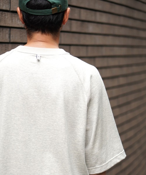 BROOKLYN OVERALL（ブルックリンオーバーオール）の「メランジ刺繍Ｔシャツ（Tシャツ/カットソー・メンズ・ベージュ/グレー・MEDIUM/LARGE/SMALL）」の5枚目の写真