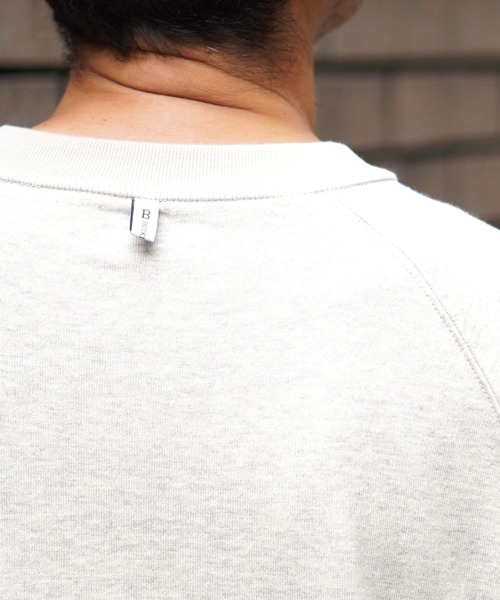 BROOKLYN OVERALL（ブルックリンオーバーオール）の「メランジ刺繍Ｔシャツ（Tシャツ/カットソー・メンズ・ベージュ/グレー・MEDIUM/LARGE/SMALL）」の4枚目の写真