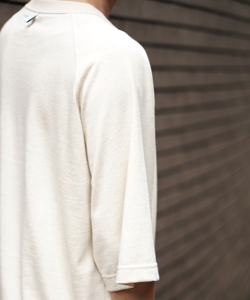 BROOKLYN OVERALL（ブルックリンオーバーオール）の「メランジ刺繍Ｔシャツ（Tシャツ/カットソー・メンズ・ベージュ/グレー・MEDIUM/LARGE/SMALL）」の16枚目の写真