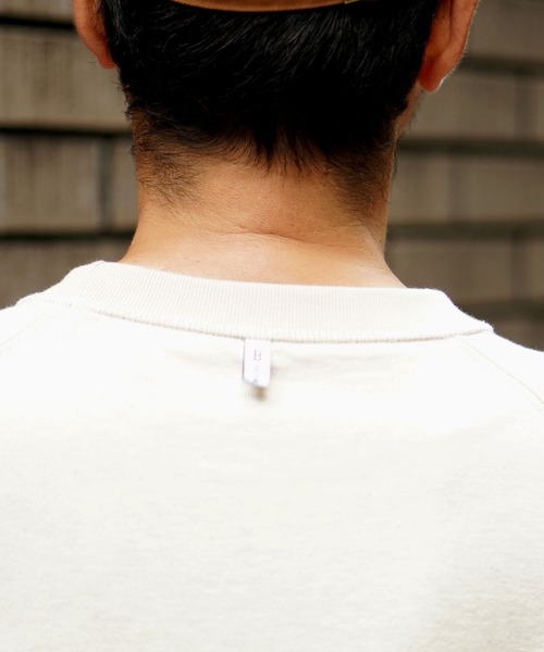 BROOKLYN OVERALL（ブルックリンオーバーオール）の「メランジ刺繍Ｔシャツ（Tシャツ/カットソー・メンズ・ベージュ/グレー・MEDIUM/LARGE/SMALL）」の15枚目の写真