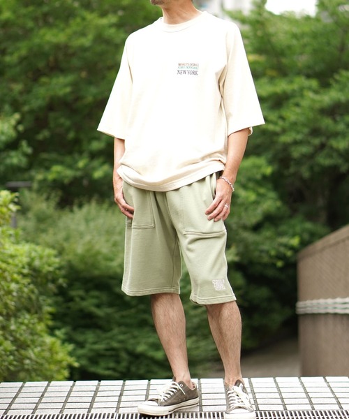 BROOKLYN OVERALL（ブルックリンオーバーオール）の「メランジ刺繍Ｔシャツ（Tシャツ/カットソー・メンズ・ベージュ/グレー・MEDIUM/LARGE/SMALL）」の14枚目の写真