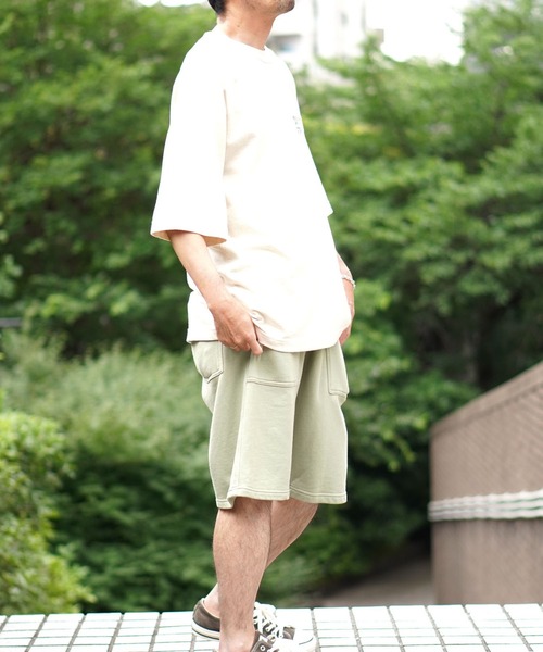 BROOKLYN OVERALL（ブルックリンオーバーオール）の「メランジ刺繍Ｔシャツ（Tシャツ/カットソー・メンズ・ベージュ/グレー・MEDIUM/LARGE/SMALL）」の12枚目の写真