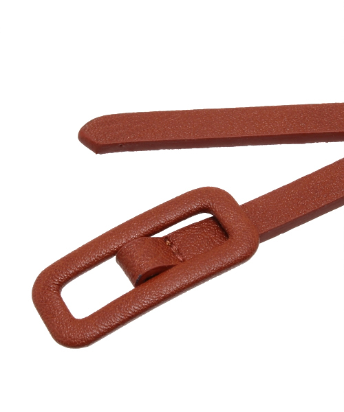 RAY CASSIN(レイカズン)の「くるみバックルベルト(ベルト・レディース・ネイビー/グリーン/ブラウン/オレンジ・FREE)」の5枚目の写真