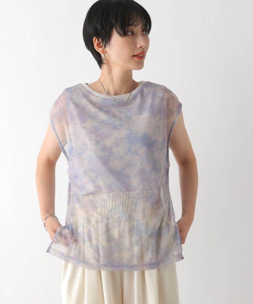 注目の福袋！ セール】チュールレイヤードノースリーブ 132391（Tシャツ 小物