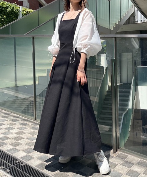 one after another NICE CLAUP（ワンアフターアナザーナイスクラップ）の「シアーボリュームスリーブパーカー（マウンテンパーカー・レディース・オフホワイト/グレー/ブラック・FREE）」の14枚目の写真