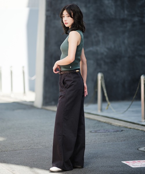 Levi's(リーバイス)の「Levi's/リーバイス STRIPE TULIP MOCKNECK TANK BISTROGRE(ニット/セーター・レディース・グリーン・XS/S/M)」の4枚目の写真