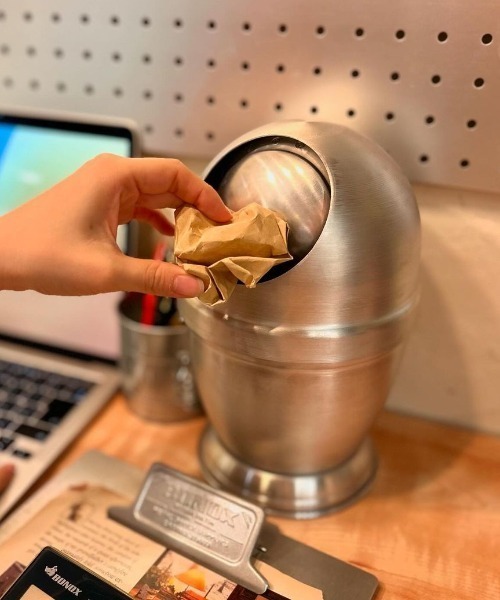 DUST BIN SATIN FINISHED 25L/ステンレス ゴミ箱 25L