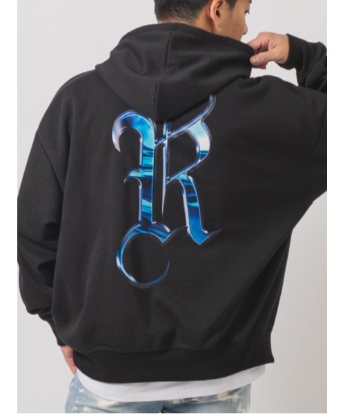 【セール】RE730 Rの文字が輝くビッグシルエットのパーカー（パーカー）｜RE730（アールイーセブンサーティー）