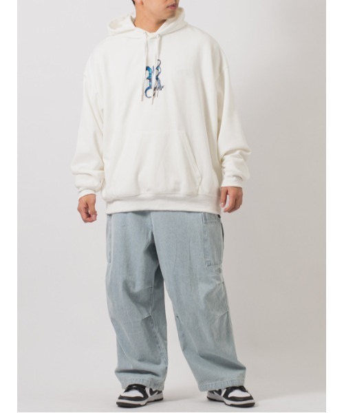 【セール】RE730 Rの文字が輝くビッグシルエットのパーカー（パーカー）｜RE730（アールイーセブンサーティー）