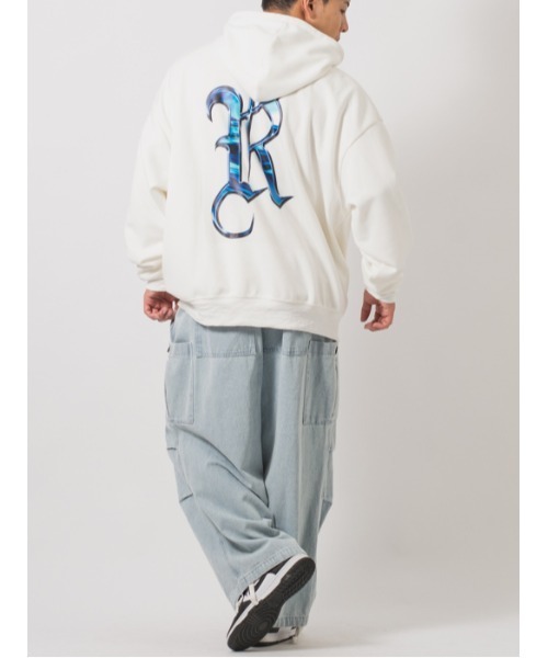 【セール】RE730 Rの文字が輝くビッグシルエットのパーカー（パーカー）｜RE730（アールイーセブンサーティー）
