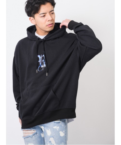 【セール】RE730 Rの文字が輝くビッグシルエットのパーカー（パーカー）｜RE730（アールイーセブンサーティー）