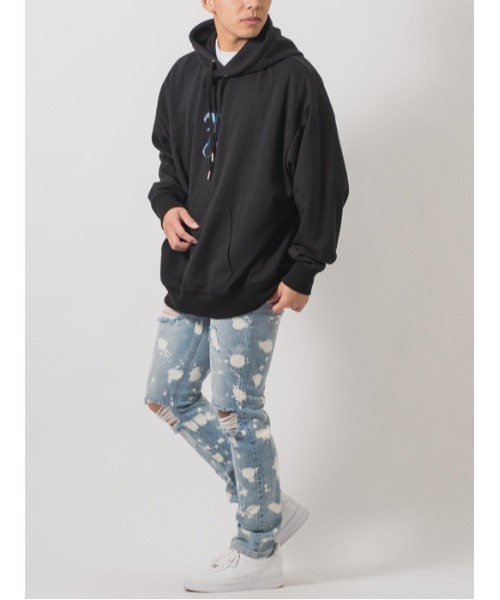 【セール】RE730 Rの文字が輝くビッグシルエットのパーカー（パーカー）｜RE730（アールイーセブンサーティー）