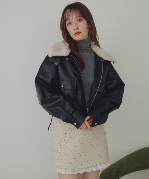 ショートレザージャケット（ライダースジャケット）｜ECREL