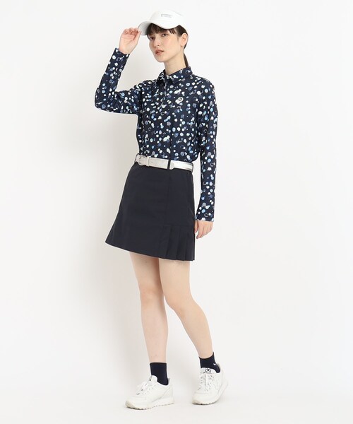 adabat（アダバット）の「◆ウエストゴム サイドプリーツデザイン 台形スカート（スカート・レディース・ネイビー/オリーブ・42/38/40）」の9枚目の写真