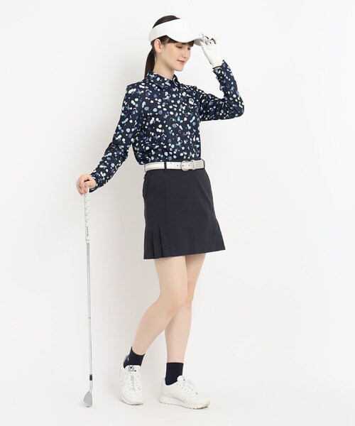 adabat（アダバット）の「◆ウエストゴム サイドプリーツデザイン 台形スカート（スカート・レディース・ネイビー/オリーブ・42/38/40）」の10枚目の写真