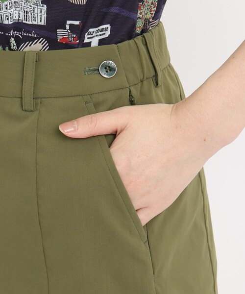 adabat（アダバット）の「◆ウエストゴム サイドプリーツデザイン 台形スカート（スカート・レディース・ネイビー/オリーブ・42/38/40）」の17枚目の写真