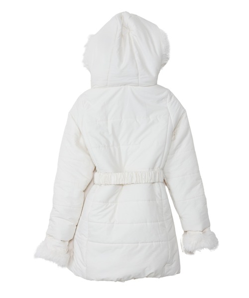 セール】【主役級・シルエット最強！】ベルト付き ファー 中綿ダウン