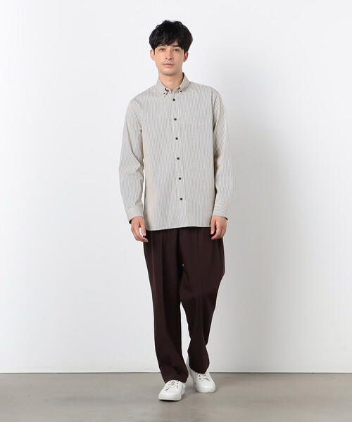COMME CA COMMUNE(コムサコミューン)の「ギンガムチェック ボタンダウンシャツ(シャツ/ブラウス・メンズ・グリーン系/イエロー系・SMALL/MEDIUM/LARGE/X-LARGE)」の9枚目の写真