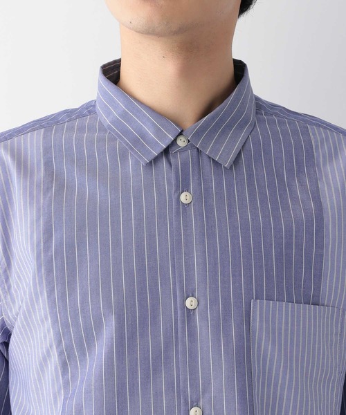 GLOBAL WORK(グローバルワーク)の「サラサマキリカエシャツ/136262(シャツ/ブラウス・メンズ・ネイビー/ブルー・SMALL/MEDIUM/LARGE/X-LARGE)」の9枚目の写真