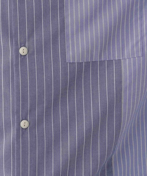 GLOBAL WORK(グローバルワーク)の「サラサマキリカエシャツ/136262(シャツ/ブラウス・メンズ・ネイビー/ブルー・SMALL/MEDIUM/LARGE/X-LARGE)」の4枚目の写真