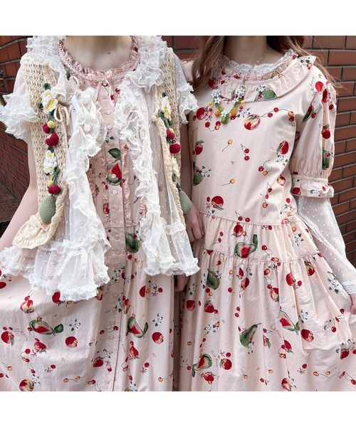 PINK HOUSE（ピンクハウス）の「フルーツプリントミディ