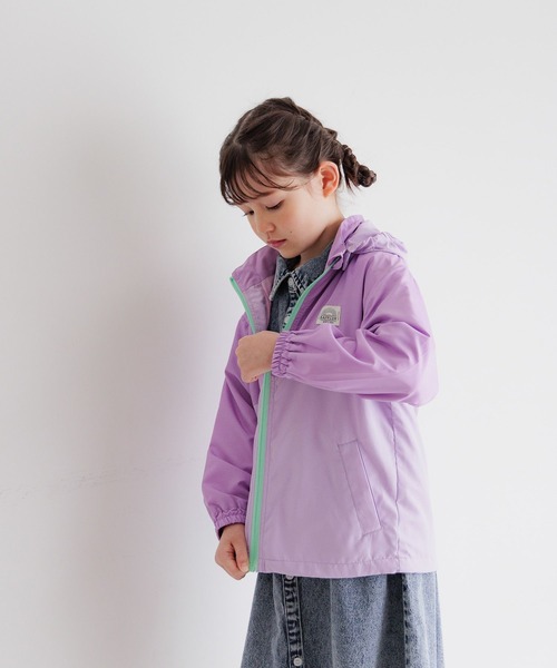 BAYFLOW（ベイフロー）の「★雨にも強い！撥水マウンテンパーカー(KIDS)（マウンテンパーカー・キッズ・ブルー/ブラック/サックスブルー/グリーン/ベージュ/ラベンダー/イエロー/ライトブルー・110cm/120cm/130cm/140cm/150cm）」の13枚目の写真