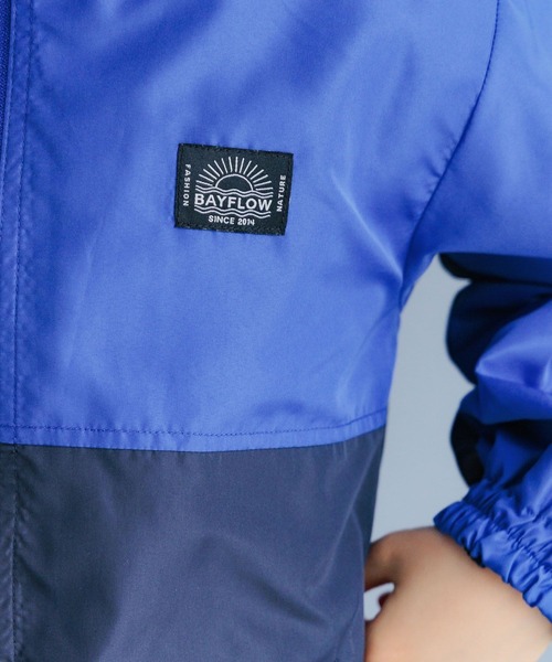 BAYFLOW（ベイフロー）の「★雨にも強い！撥水マウンテンパーカー(KIDS)（マウンテンパーカー・キッズ・ブルー/ブラック/サックスブルー/グリーン/ベージュ/ラベンダー/イエロー/ライトブルー・110cm/120cm/130cm/140cm/150cm）」の19枚目の写真