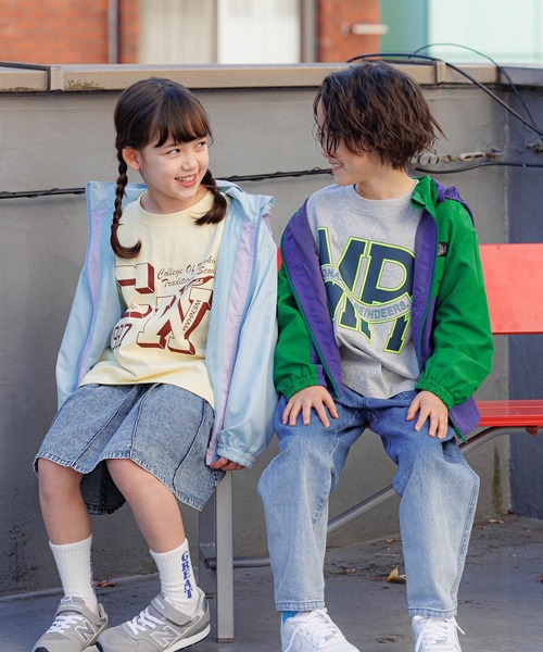 BAYFLOW（ベイフロー）の「★雨にも強い！撥水マウンテンパーカー(KIDS)（マウンテンパーカー・キッズ・ブルー/ブラック/サックスブルー/グリーン/ベージュ/ラベンダー/イエロー/ライトブルー・110cm/120cm/130cm/140cm/150cm）」の20枚目の写真