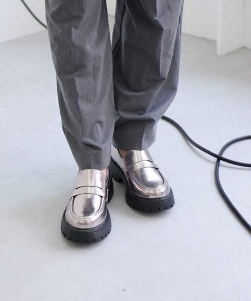 【セール】厚底ソールローファー（ローファー）｜noyau（ノヤウ）