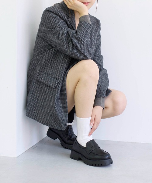 【セール】厚底ソールローファー（ローファー）｜noyau（ノヤウ）