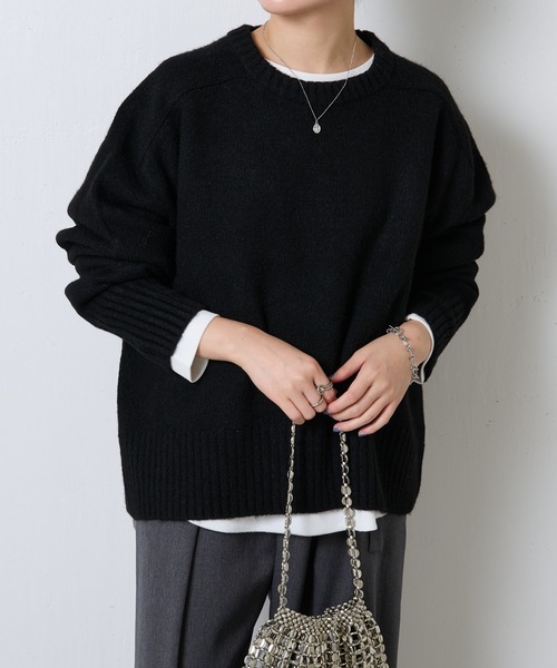 46:新品未使用 ヤヌーククロップドオシャレなネイビー 絞れる 超軽量  