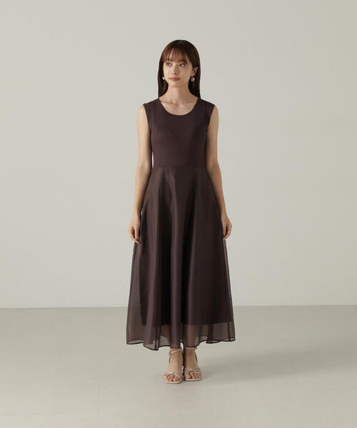 PROPORTION BODY DRESSING（プロポーションボディドレッシング）の「ニットドッキングシアーワンピース / 1214240507（ワンピース・レディース・グリーン/ブラウン/ピンク・MEDIUM/SMALL）」の11枚目の写真