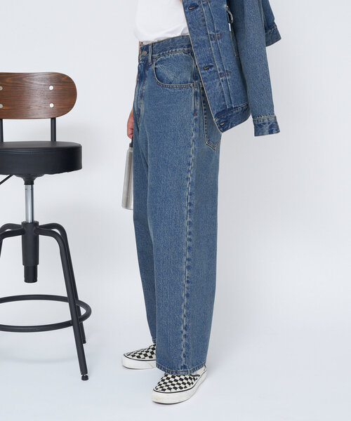 CONES BOSS（コーンズボス）の「【CONESBOSS/コーンズボス】ワイドストレートデニムパンツ（デニムパンツ・メンズ・ブラウン/インディゴブルー/ブルー・MEDIUM/SMALL）」の15枚目の写真