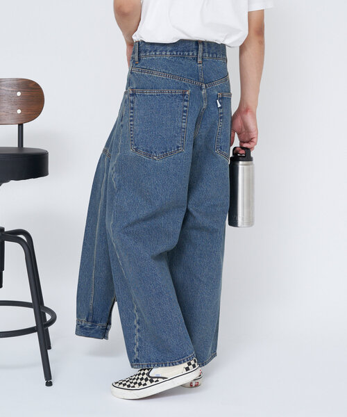 CONES BOSS（コーンズボス）の「【CONESBOSS/コーンズボス】ワイドストレートデニムパンツ（デニムパンツ・メンズ・ブラウン/インディゴブルー/ブルー・MEDIUM/SMALL）」の14枚目の写真