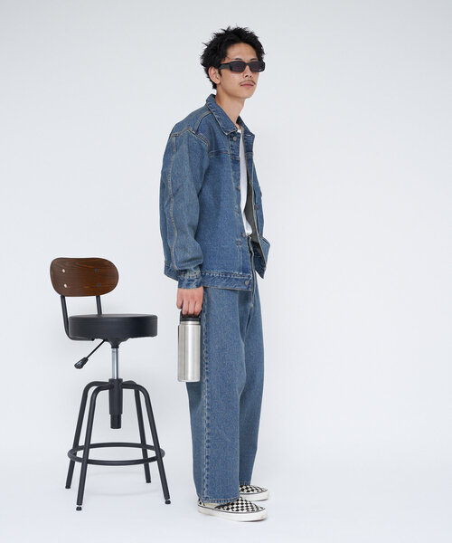 CONES BOSS（コーンズボス）の「【CONESBOSS/コーンズボス】ワイドストレートデニムパンツ（デニムパンツ・メンズ・ブラウン/インディゴブルー/ブルー・MEDIUM/SMALL）」の12枚目の写真