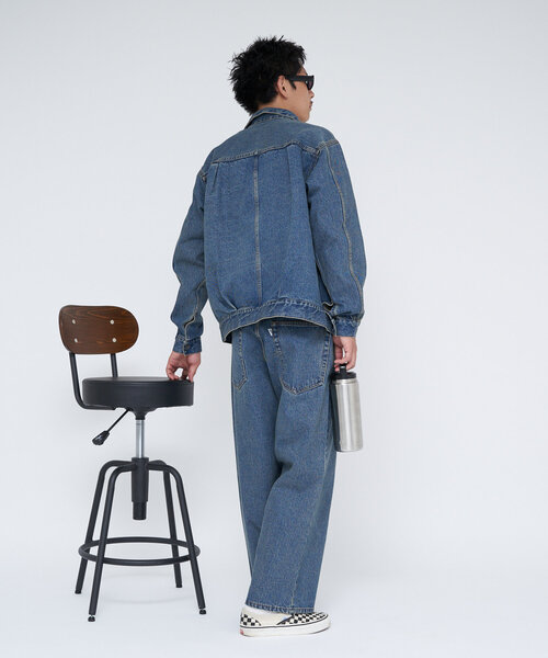 CONES BOSS（コーンズボス）の「【CONESBOSS/コーンズボス】ワイドストレートデニムパンツ（デニムパンツ・メンズ・ブラウン/インディゴブルー/ブルー・MEDIUM/SMALL）」の10枚目の写真