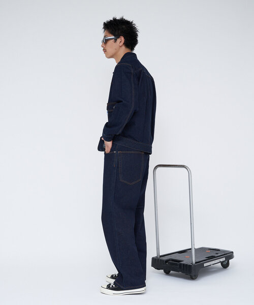 CONES BOSS（コーンズボス）の「【CONESBOSS/コーンズボス】ワイドストレートデニムパンツ（デニムパンツ・メンズ・ブラウン/インディゴブルー/ブルー・MEDIUM/SMALL）」の5枚目の写真